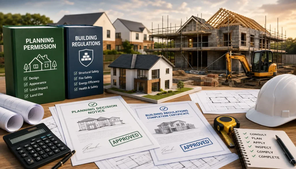 Planning Permission vs Building Regulations Approval: A UK Homeowner’s Guide