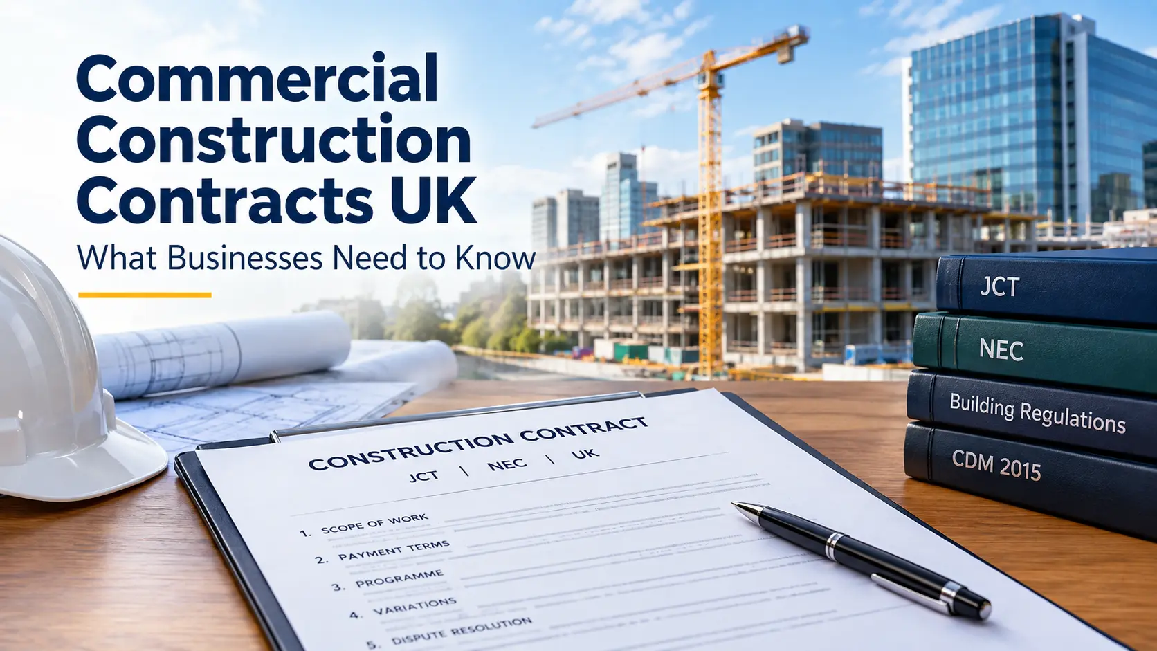 Commercial construction contracts UK for business building projects